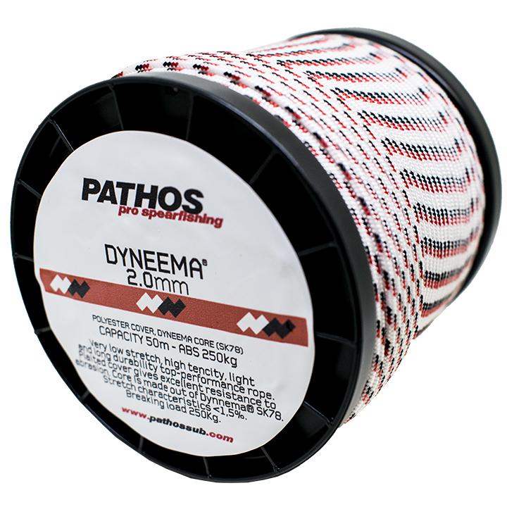 Pathos Dyneema Cord 2mm White 50m - FreedivingWarehouse