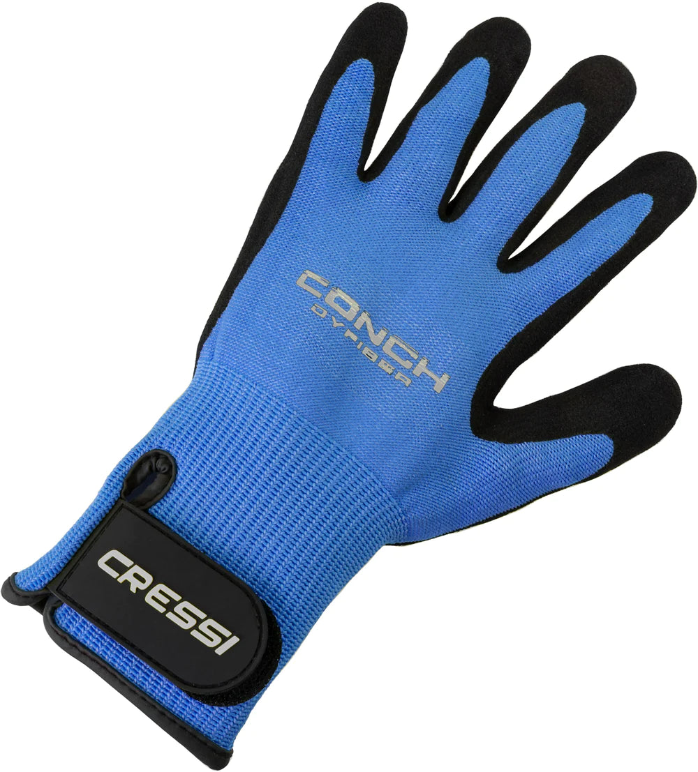 Cressi Conch Dyfiber Gloves Blue - FreedivingWarehouse