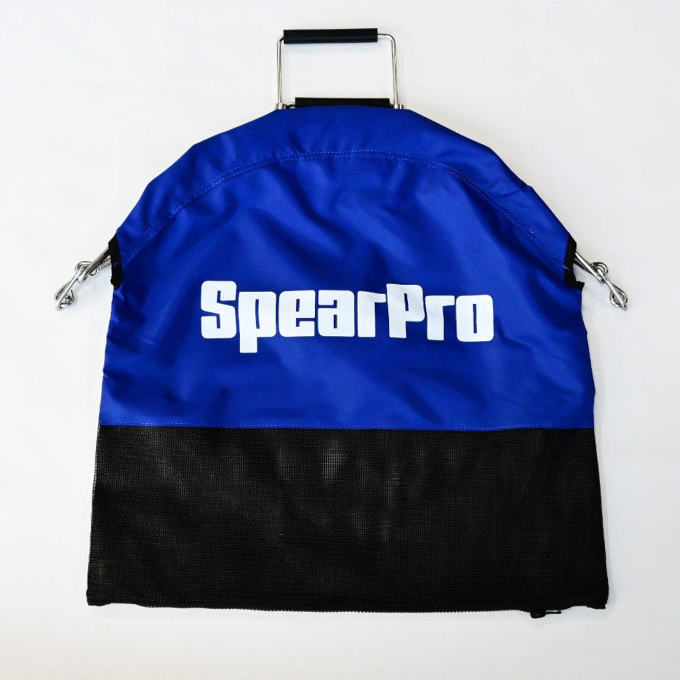 Spear Pro Heavy Duty One Handed Lobster Bag With Zipper Blue - FreedivingWarehouse