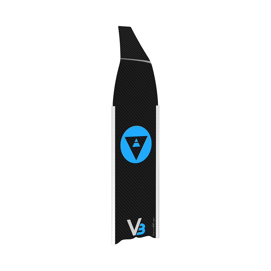 Alchemy V3-30 Blue Logo/White Water-Rails - FreedivingWarehouse