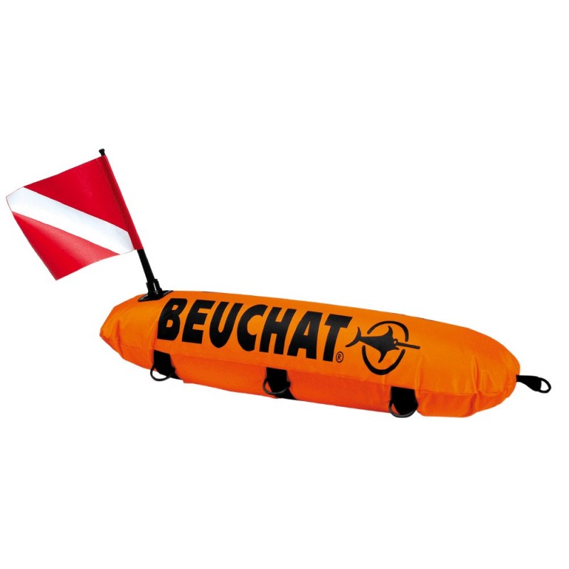 Beuchat Long Double Bag Buoy - FreedivingWarehouse