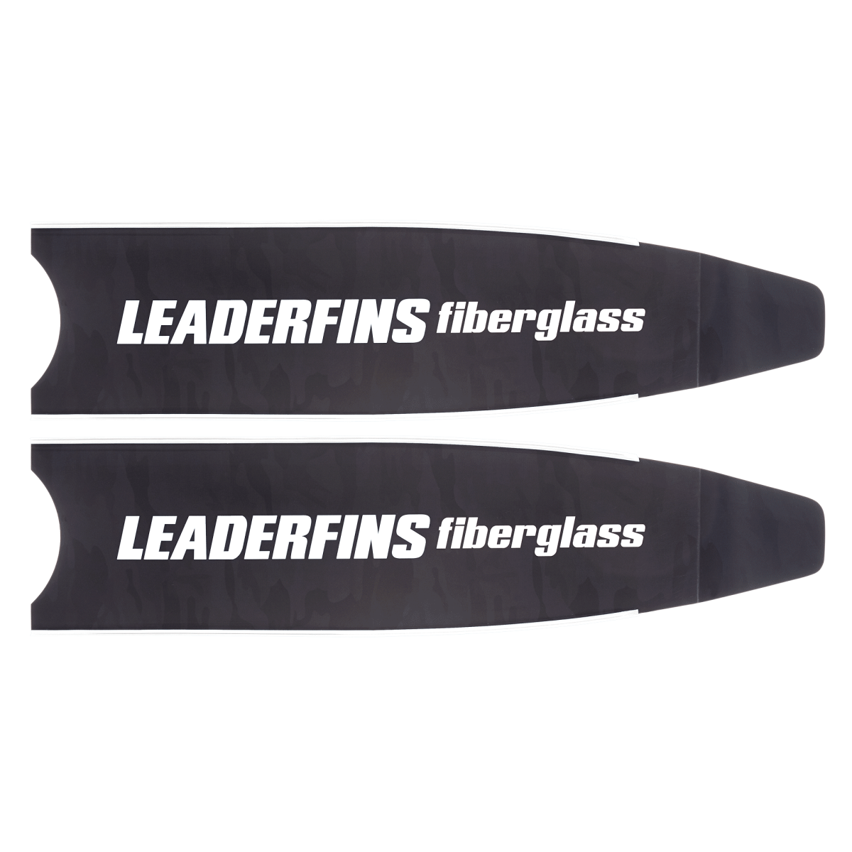 Leaderfins Black Camo Fiberglass - FreedivingWarehouse