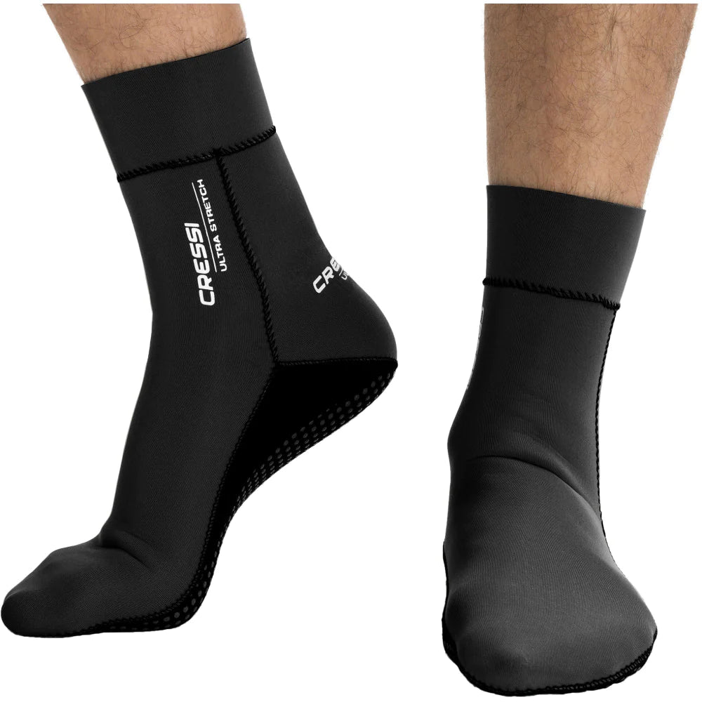 Cressi Ultra Stretch Socks 1.5mm Black - FreedivingWarehouse