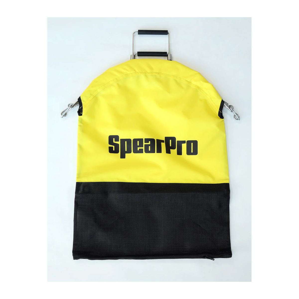 Spear Pro Heavy Duty One Handed Lobster Bag With Zipper Yellow - FreedivingWarehouse