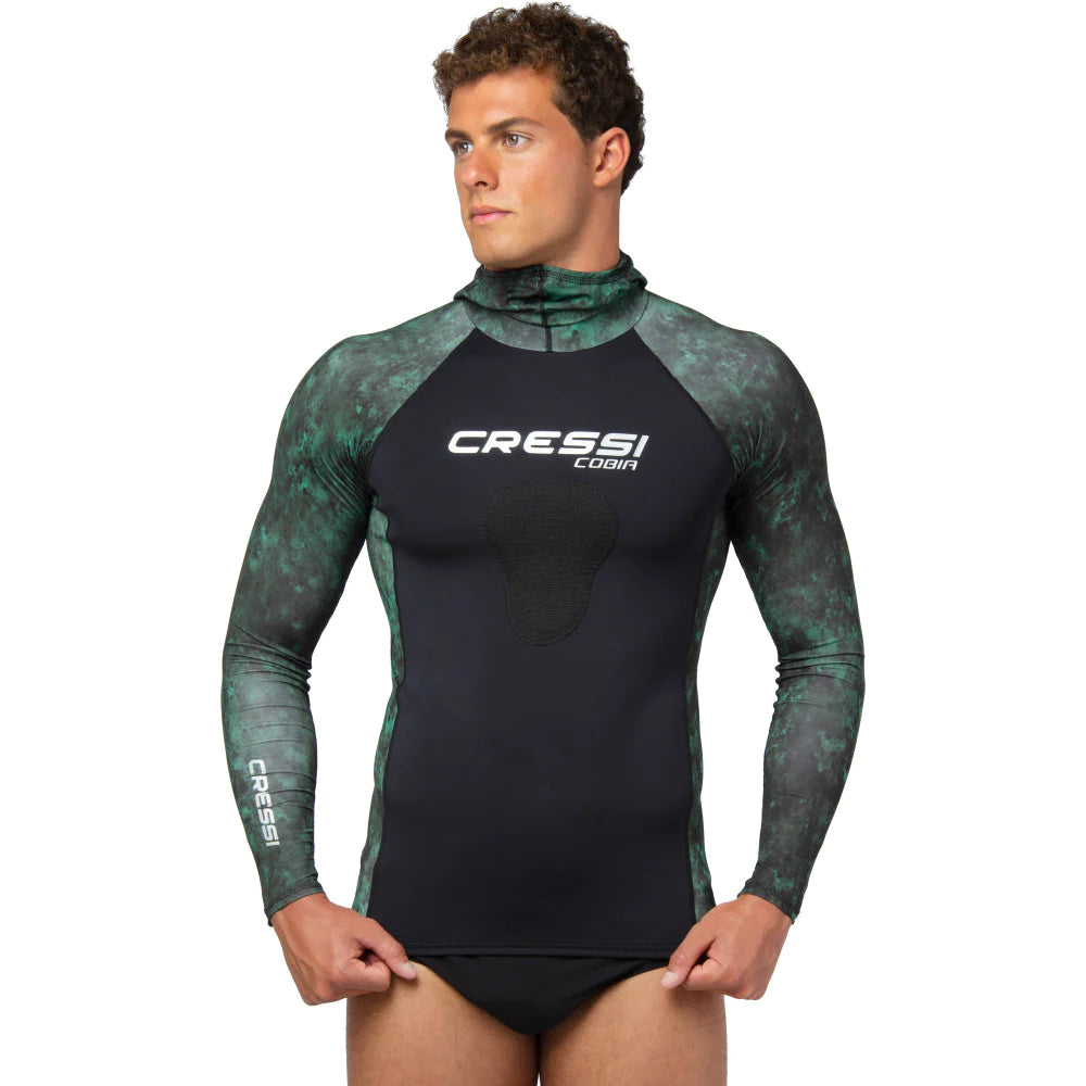 Cressi Cobia Rashguard Shirt Camo Green - FreedivingWarehouse